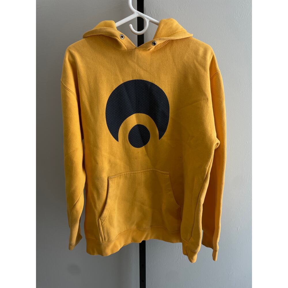 Vintage Osiris Sweatshirt Hoodie Mens M Yellow Fleece Pullover Streetwear Skate